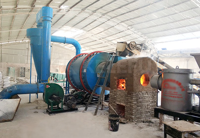 Manhattan sand drying production site