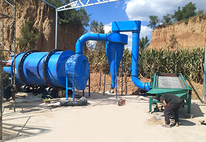 Colby sand drying production line installation site