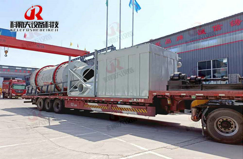 Americus three-barrel sawdust drying production line delivery, equipped with our new environmental protection three-return drying equipment Americus three-barrel sawdust drying production line delivery, equipped with our new environmental protection three-return drying equipment