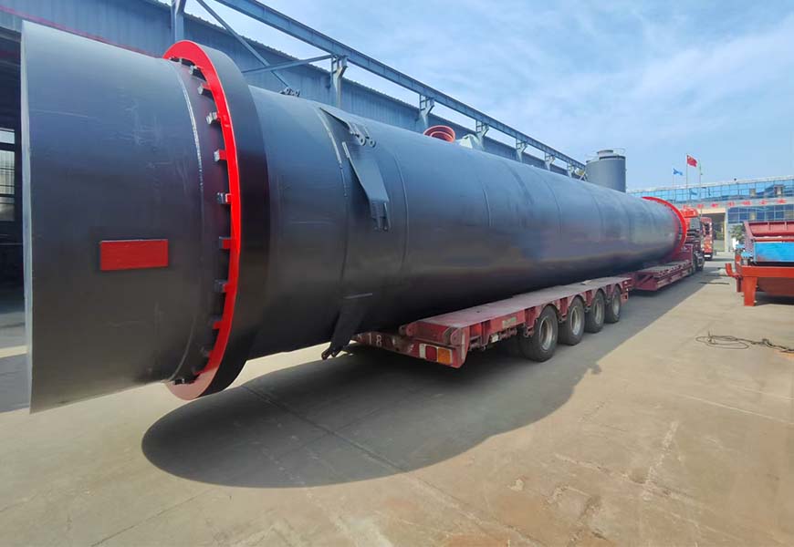 Our company's new gypsum calcining kiln has been successfully transported to Leshan, Sichuan.